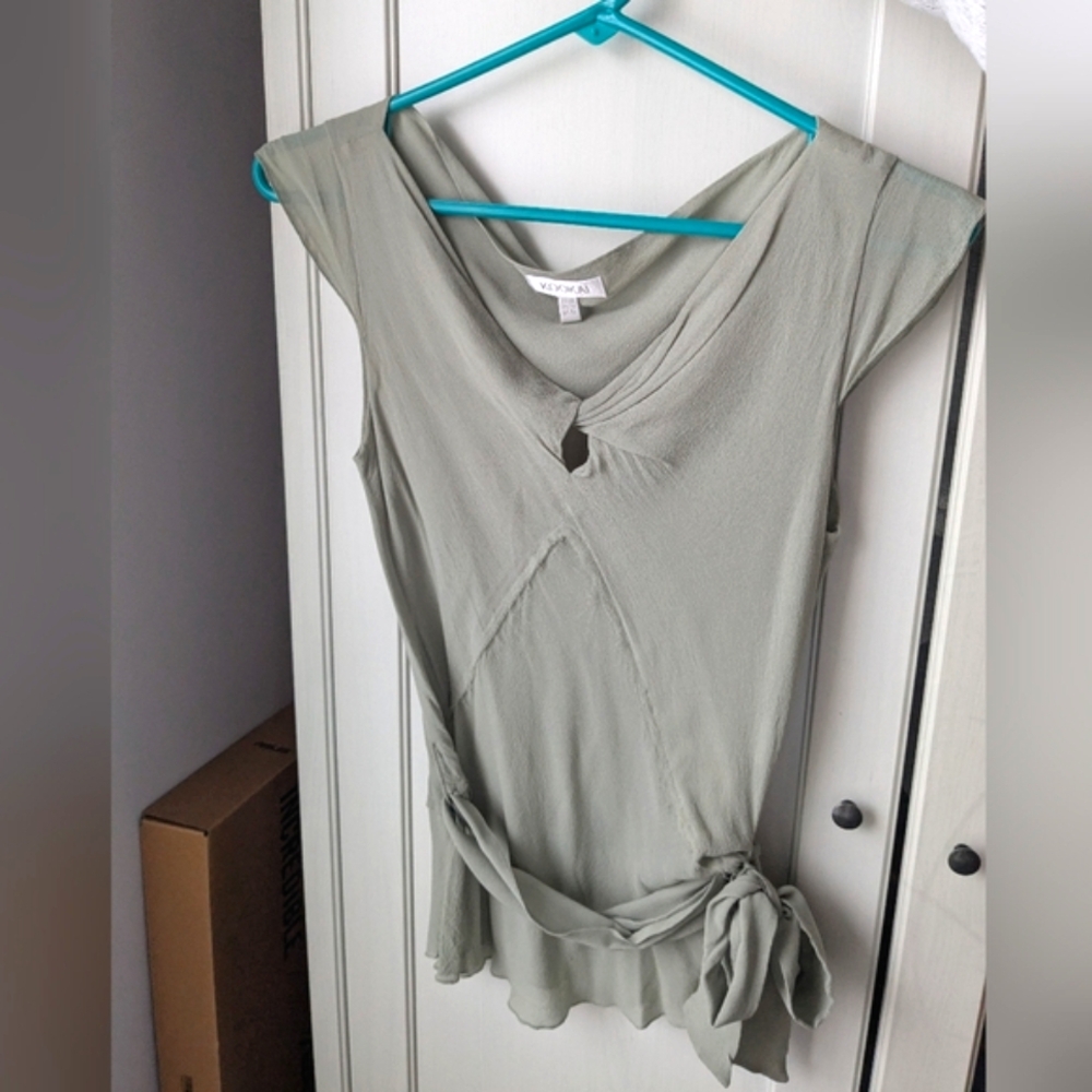 Kookai sage green Women's top